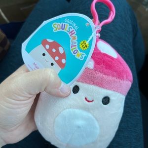 Squishmallows Malcolm Clip RARE Mushroom